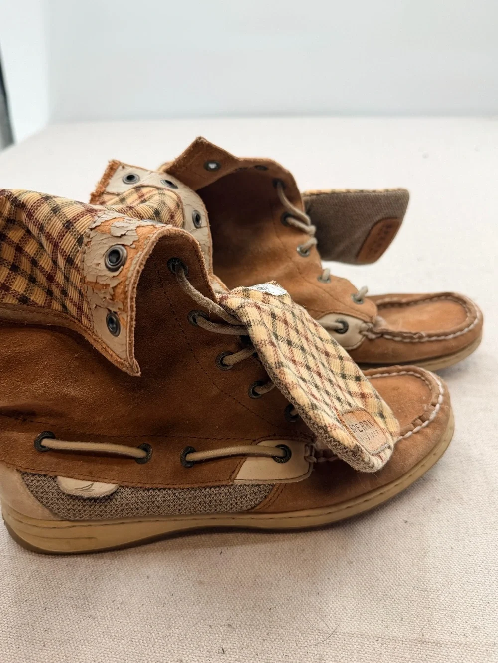 Sperry Men's Tan Suede Lace-Up Casual Boots